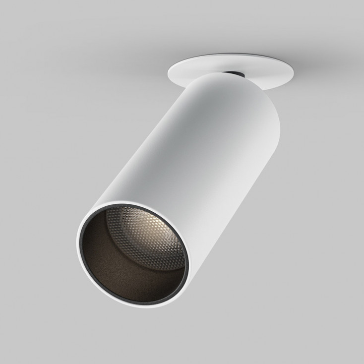 Faretto da incasso con diffusore orientabile in alluminio dal design moderno