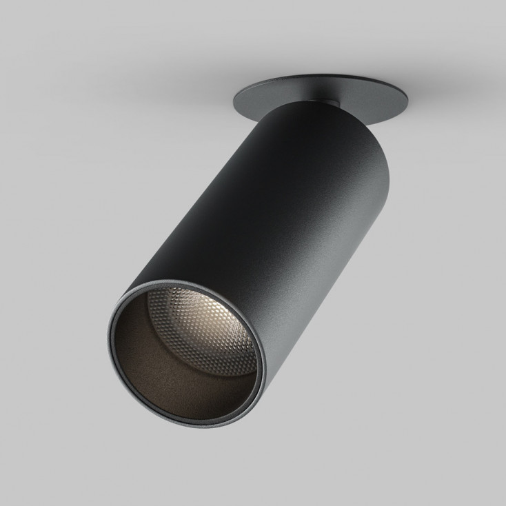 Faretto da incasso con diffusore orientabile in alluminio dal design moderno