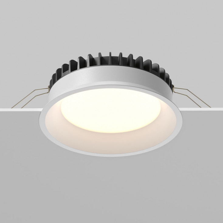 Faretto da incasso in alluminio con diffusore a led design moderno