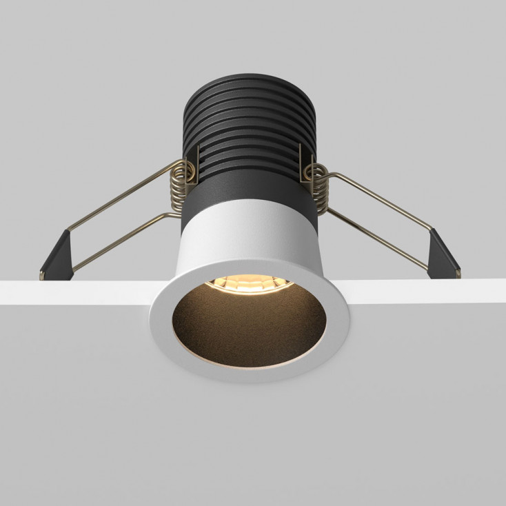 Faretto da incasso in alluminio con diffusore a led