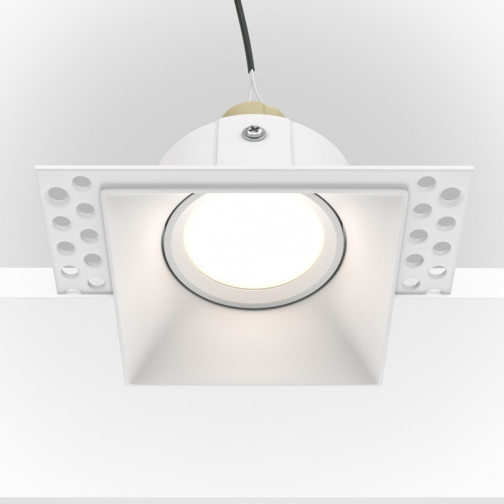 Faretto da incasso in alluminio quadrato dal design moderno