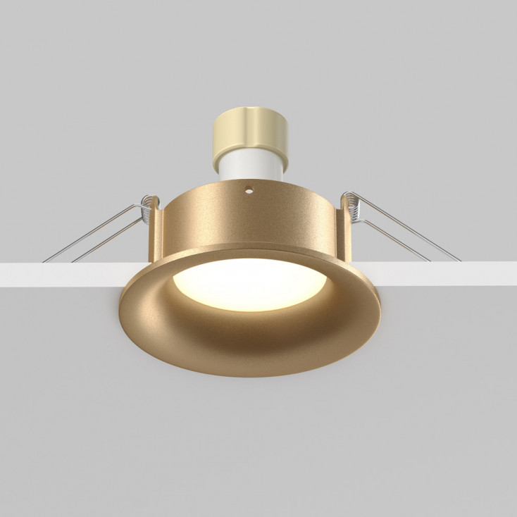 Faretto da incasso per bagno diffusore rotondo in alluminio dal design moderno