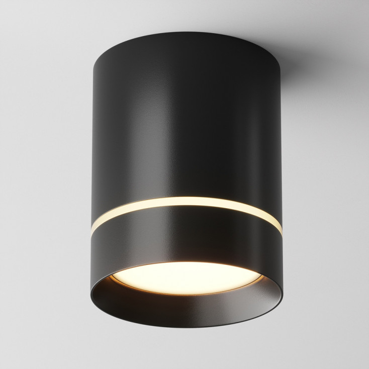 Faretto da soffitto con diffusore a LED a forma di cilindro dal design moderno