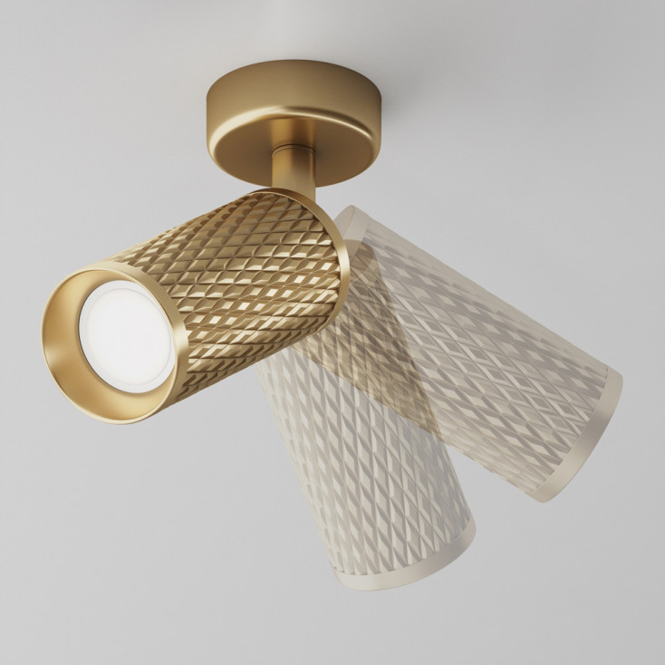 Faretto da soffitto con struttura in alluminio dal design moderno ed elegante