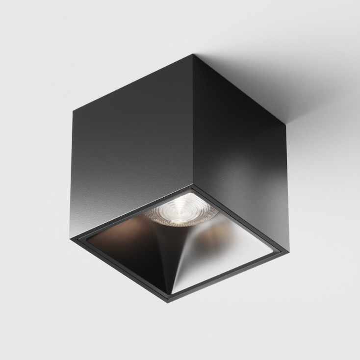 Faretto da soffitto diffusore LED cubico in alluminio rotondo dal design moderno