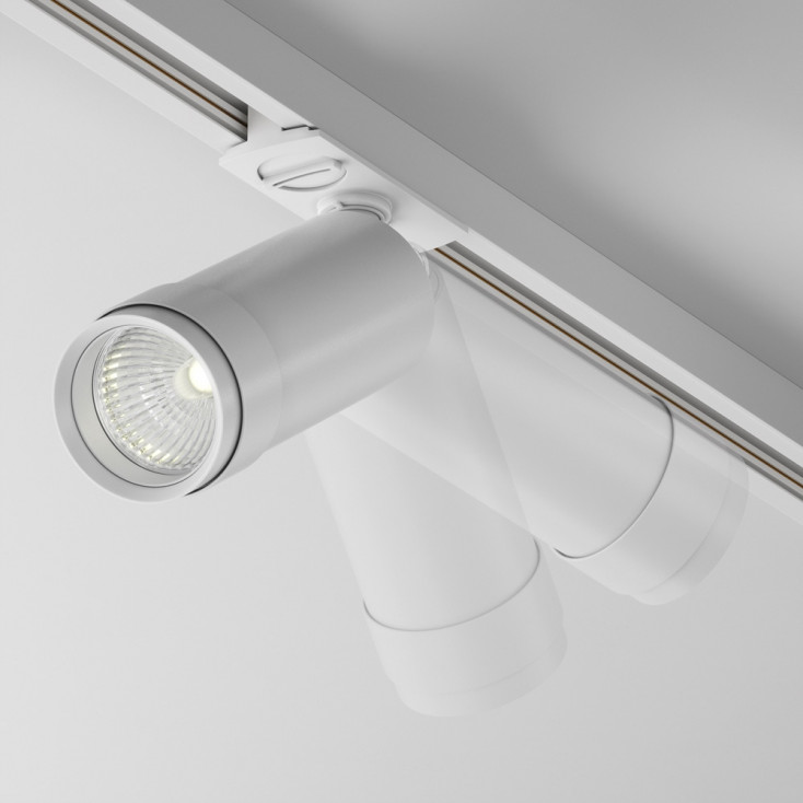 Faretto moderno a led dimmerabile in alluminio per sistema a binario