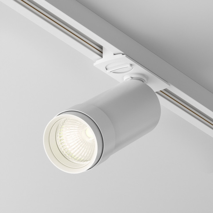 Faretto moderno a led in alluminio per sistema a binario