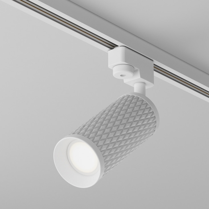 Faretto per sistema binario in alluminio dal design moderno