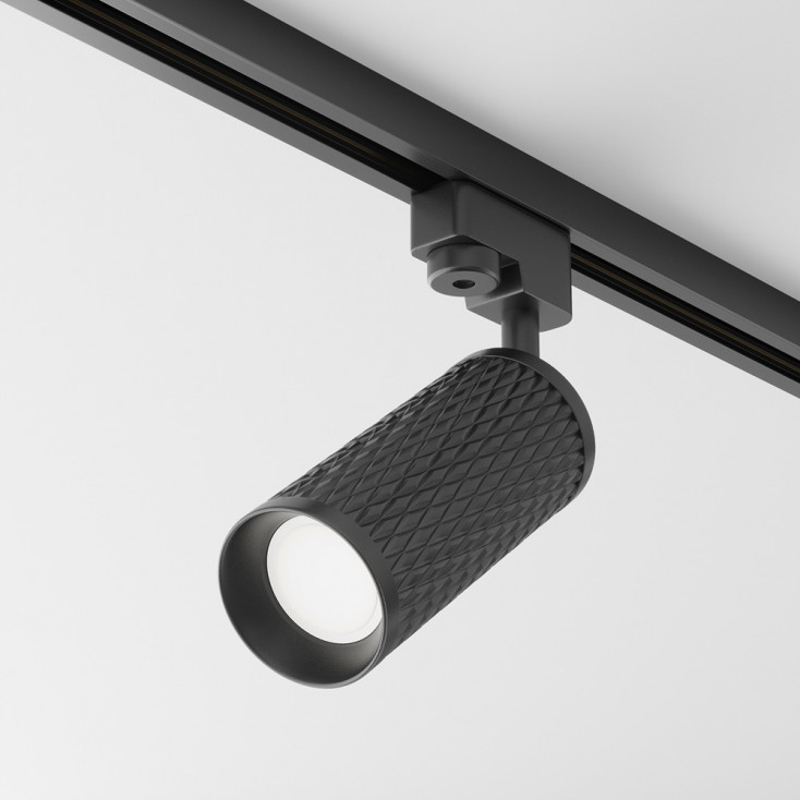 Faretto per sistema binario in alluminio dal design moderno