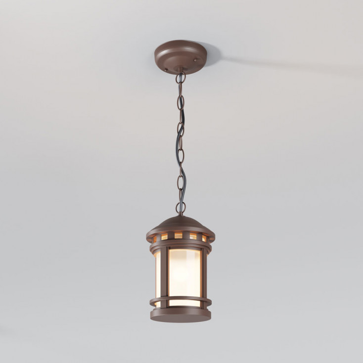 Illuminazione a sospensione da esterno con diffusore in vetro dal design moderno