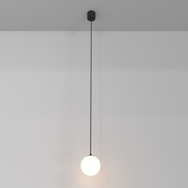 Lampada a sospensione a led piccola con diffusore moderno in acrilico a boccia