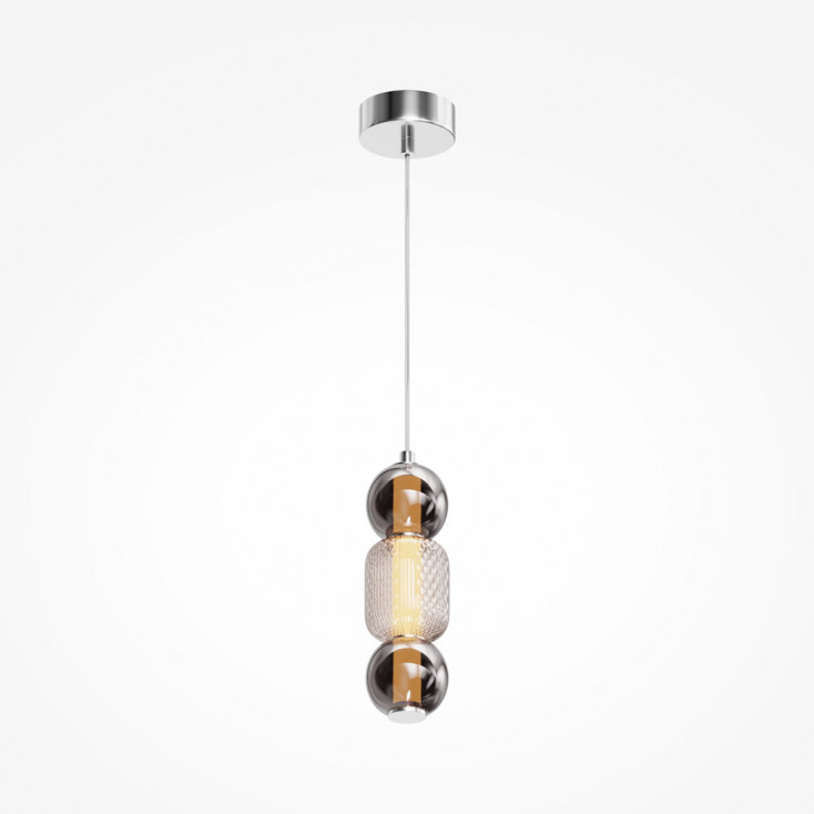 Lampada a sospensione a LED con diffusore pendente in vetro dal design moderno