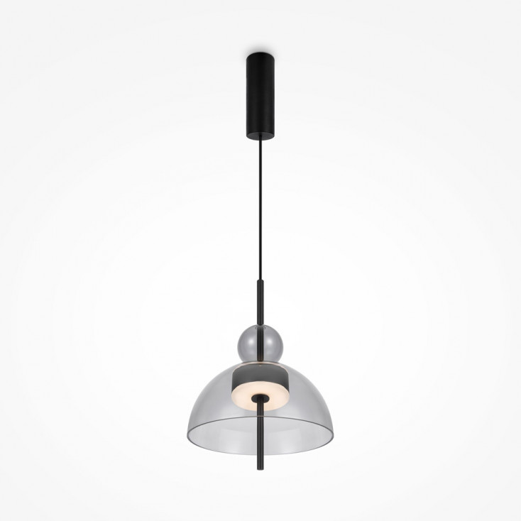 Lampada a sospensione a led dal design moderno con diffusore in vetro