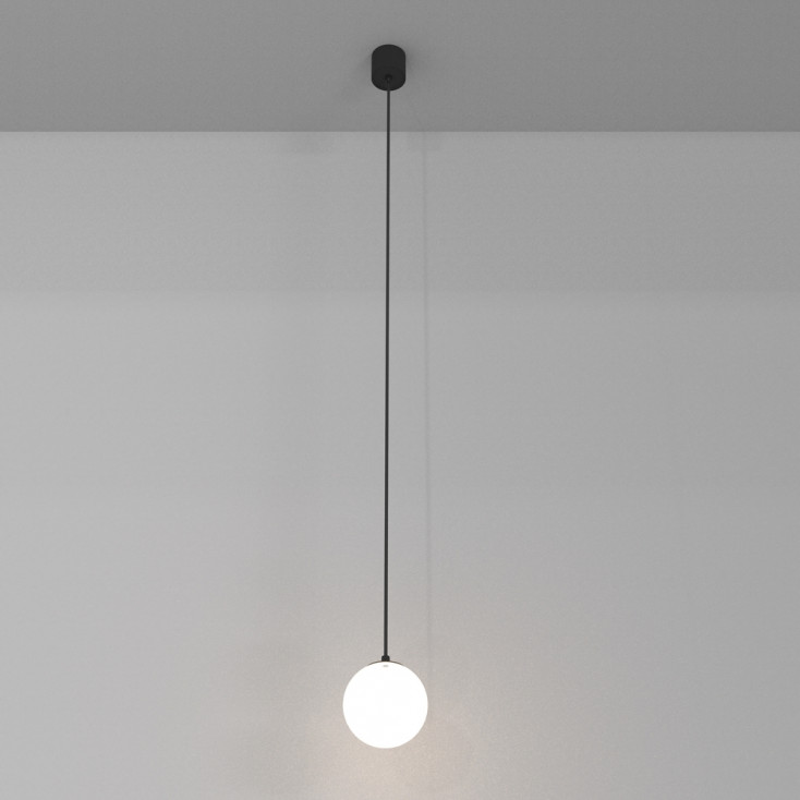 Lampada a sospensione a led piccola con diffusore moderno in acrilico a boccia