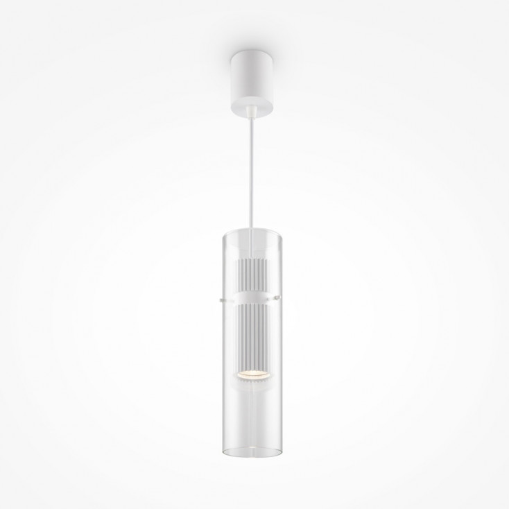 Lampada a sospensione con diffusore in vetro dal design moderno ed elegante