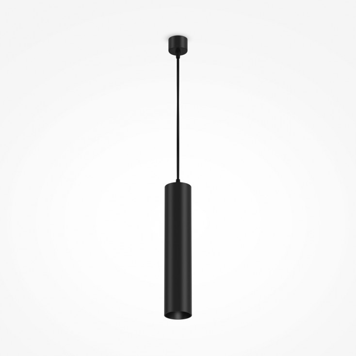 Lampada a sospensione con singolo diffusore tubolare dal design moderno