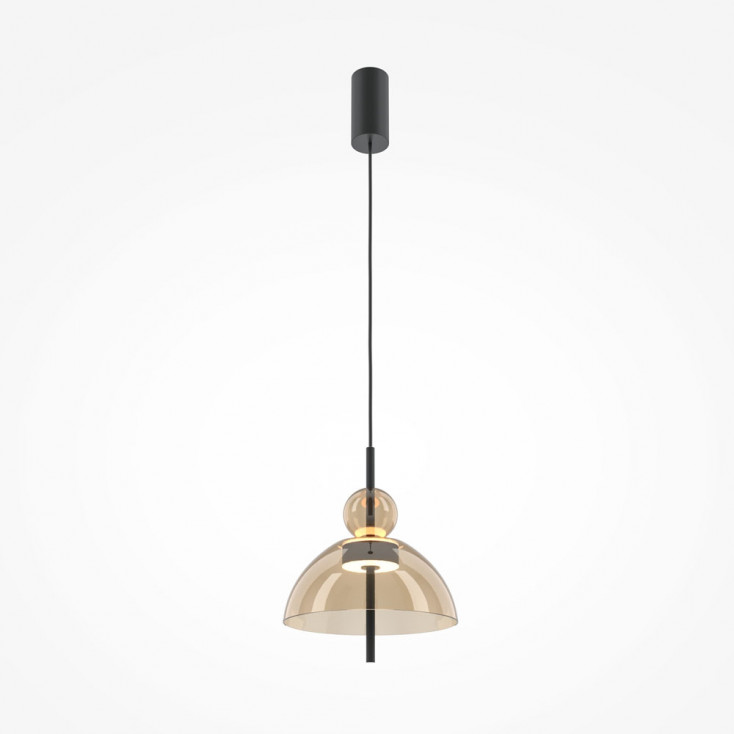Lampada a sospensione dal design moderno con diffusore in vetro a led