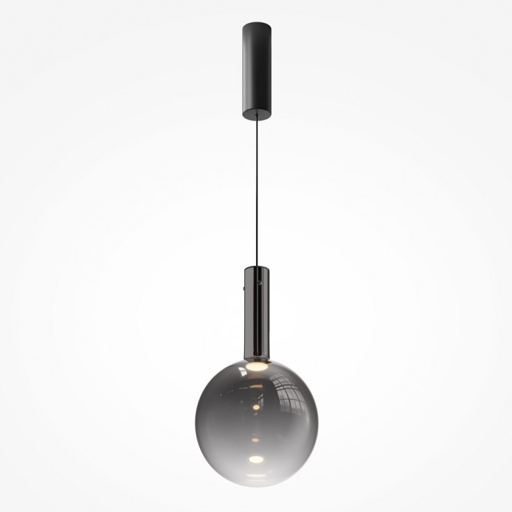 Lampada a sospensione grande a LED design moderno diffusore in vetro rotondo