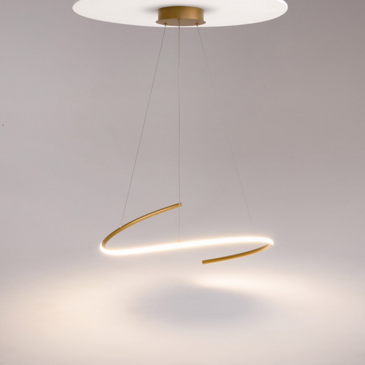 Lampada a sospensione moderna a LED in alluminio con diffusore in acrilico