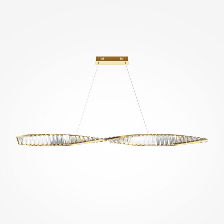 Lampada a sospensione moderna con diffusore a LED in vetro grande
