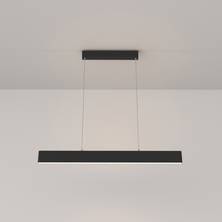 Lampada a sospensione piccola con diffusore LED lineare dal design moderno