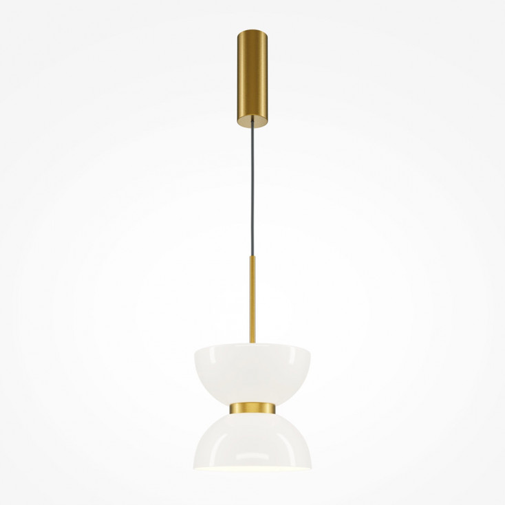 Lampada a sospensione singola moderna con diffusore in vetro a LED