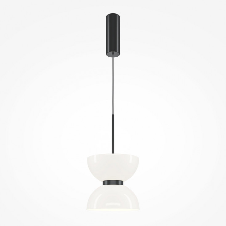 Lampada a sospensione singola moderna con diffusore in vetro a LED
