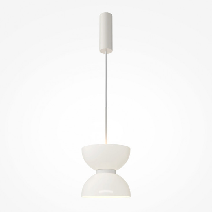 Lampada a sospensione singola moderna con diffusore in vetro a LED