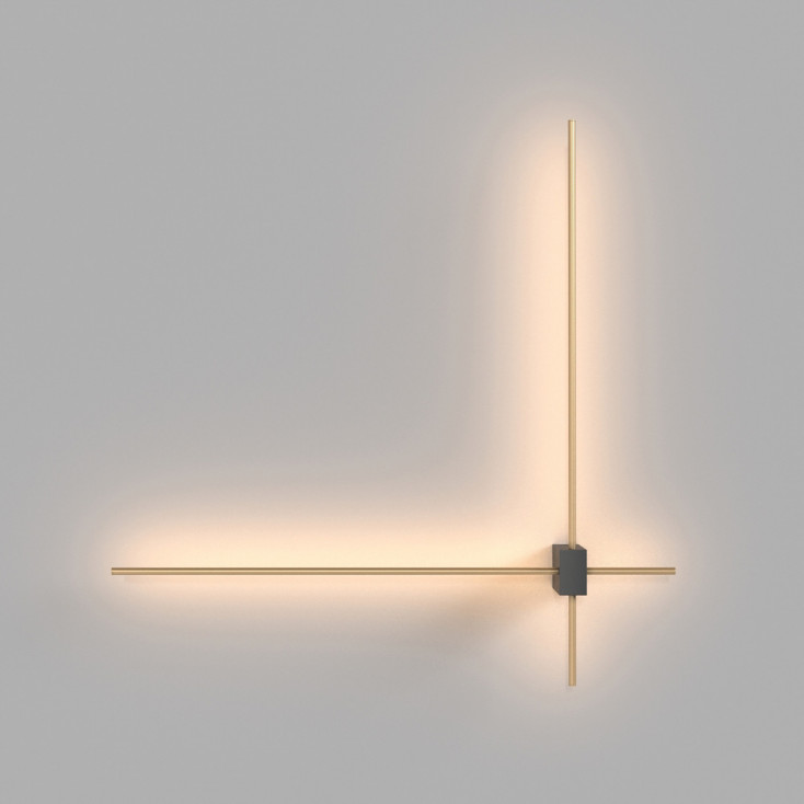 Lampada da parete a LED con struttura in alluminio dal design moderno