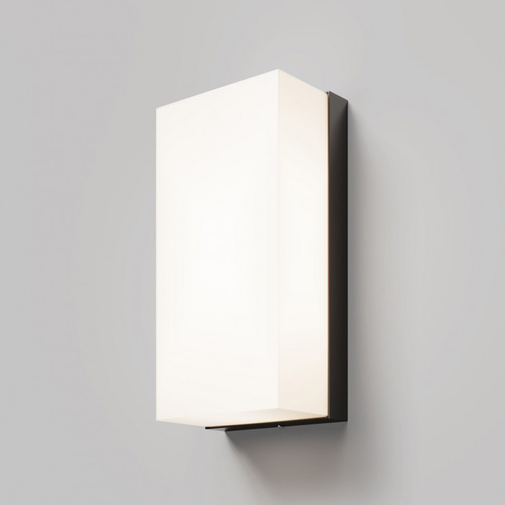 Lampada da parete per esterno in alluminio e diffusore a LED in acrilico