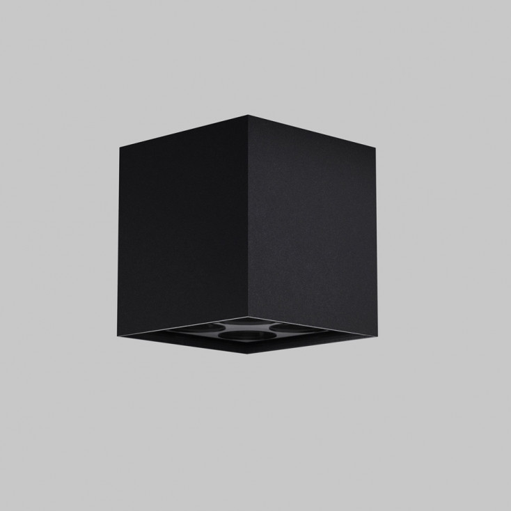 Lampada da soffitto a LED per esterni struttura in metallo e diffusore in vetro