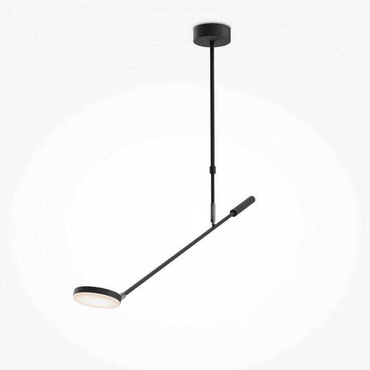 Lampada da soffitto in metallo con singolo diffusore a led dal design moderno