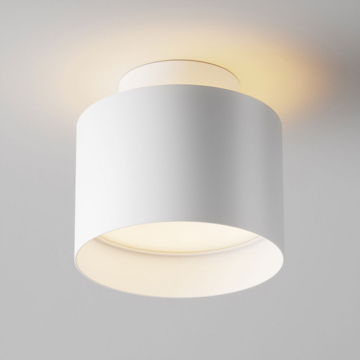 Lampada da soffitto moderna con 2 sorgenti luminose struttura in alluminio
