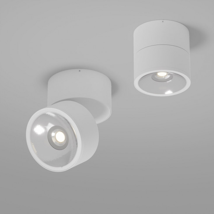 Lampada da soffitto per esterno a LED in metallo rotondo e diffusore in vetro