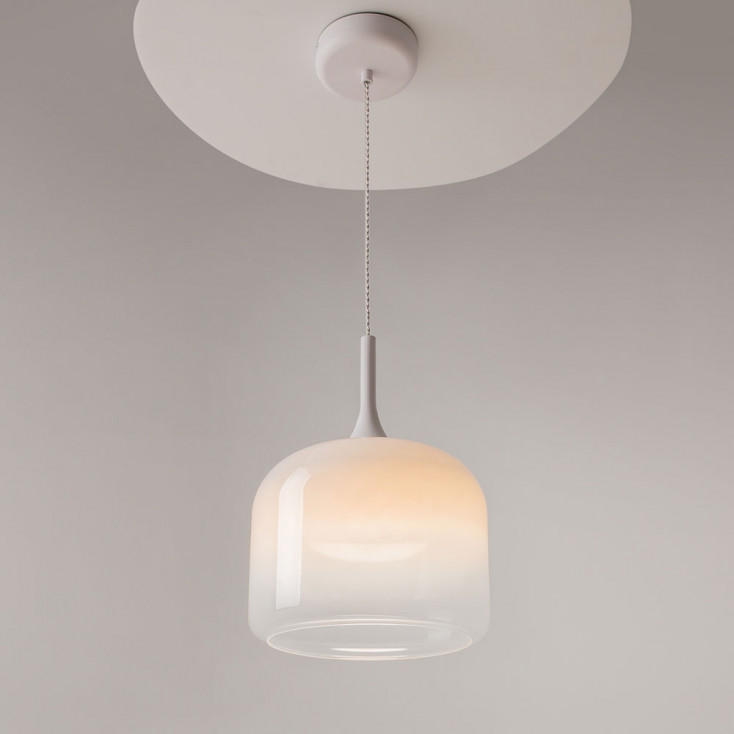 Lampada da tavolo diffusore in vetro a led dal design moderno
