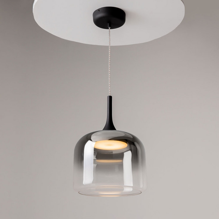Lampada da tavolo diffusore in vetro a led dal design moderno