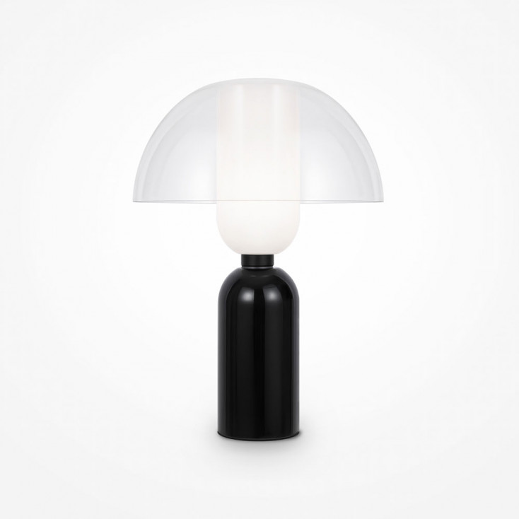 Lampada da tavolo moderna con diffusore in vetro a forma di fungo