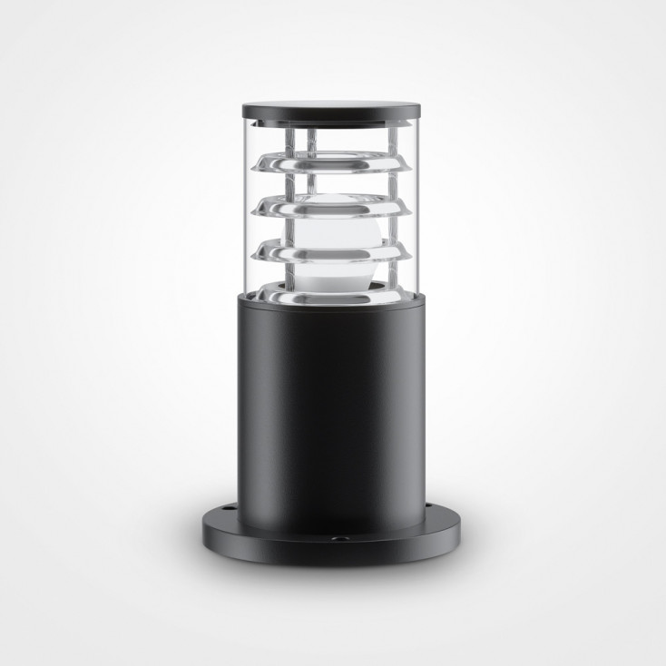 Lampioncino da giardino con diffusore in vetro dal design moderno