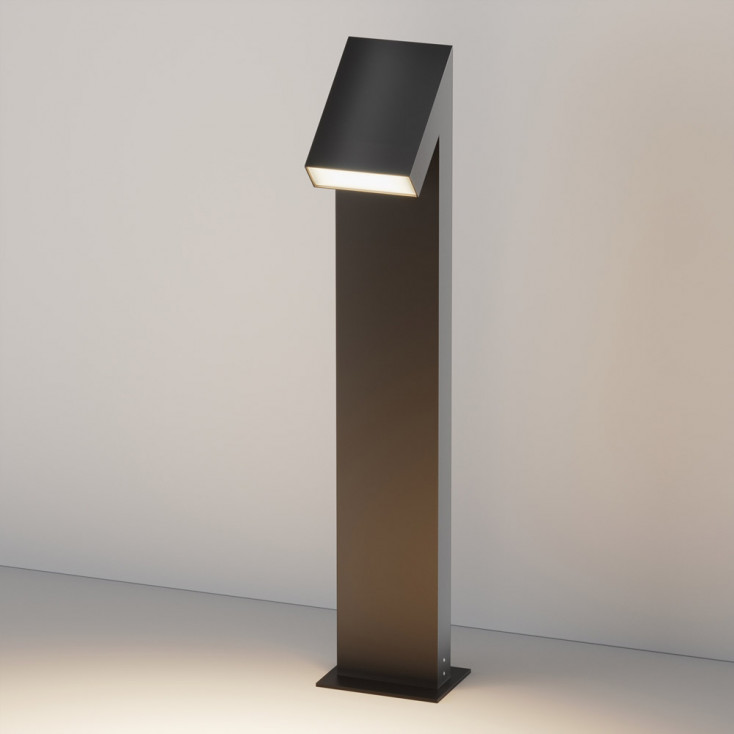 Lampione da giardino con struttura in alluminio diffusore a LED in vetro