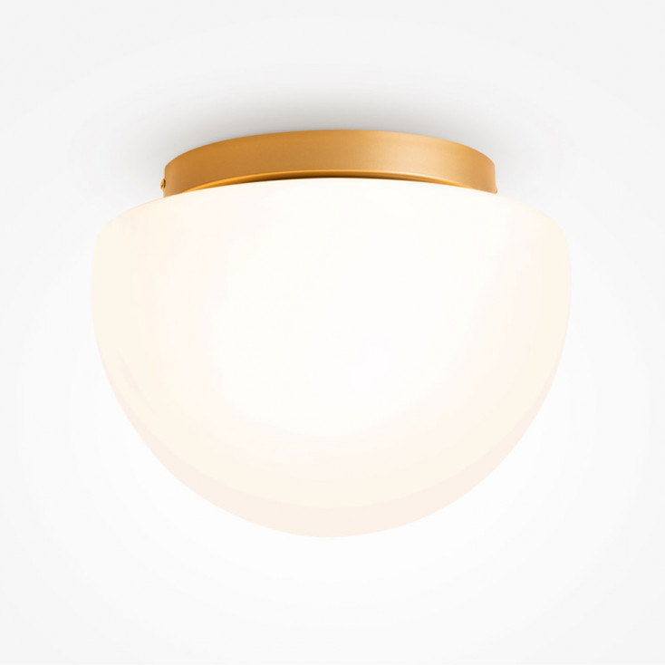 Plafoniera rotonda con diffusore in vetro dal design moderno