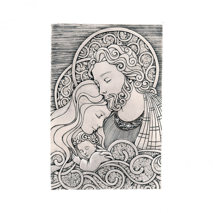 Capezzale Sacra Famiglia stile classico 20x30