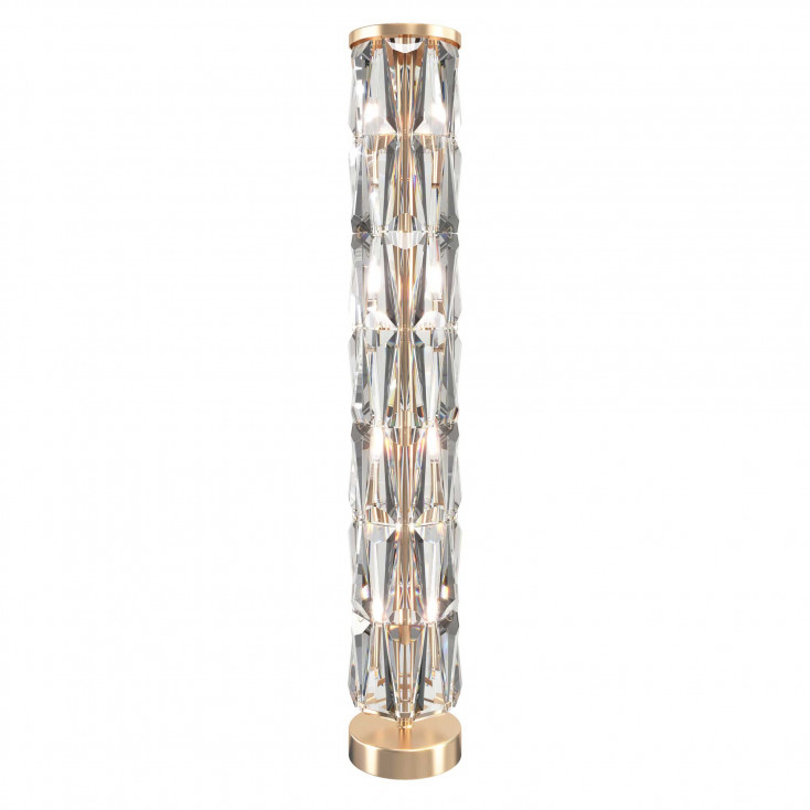 Lampada da terra piantana moderna con struttura in metallo e diffusore in vetro