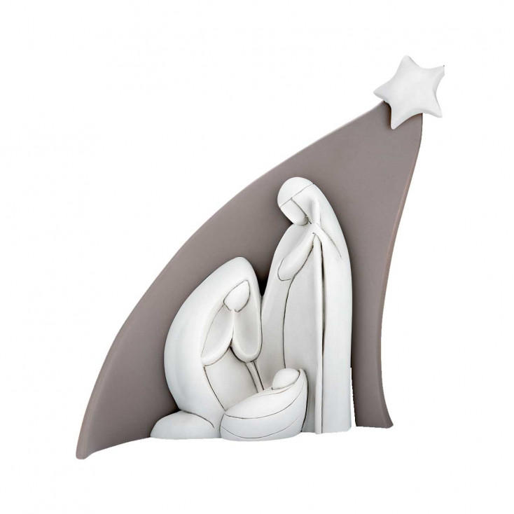 Statuina moderna con sacra famiglia