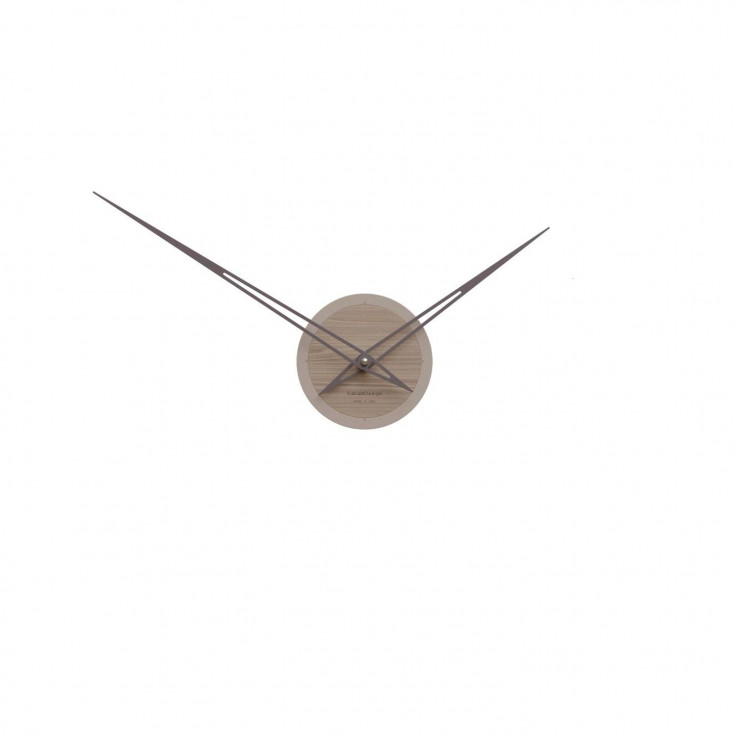 Orologio da parete senza quadrante con coprimeccanismo in legno