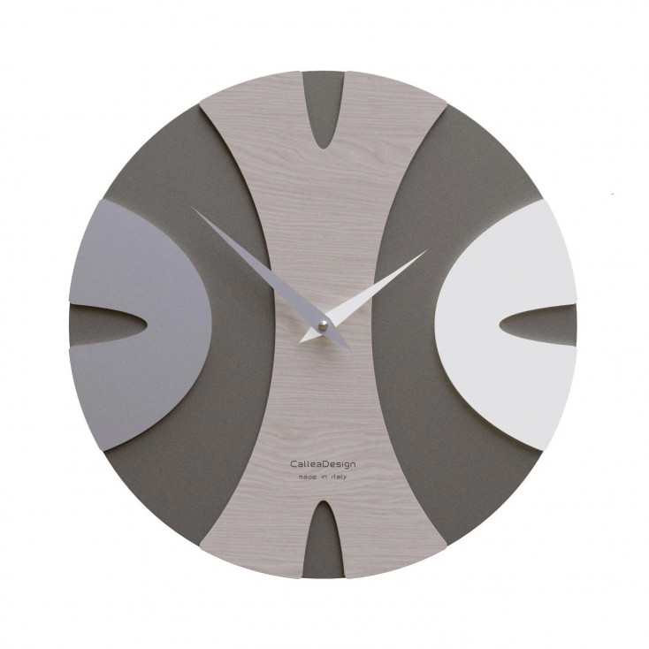 Orologio da parete rotondo in legno dal design moderno ed elegante