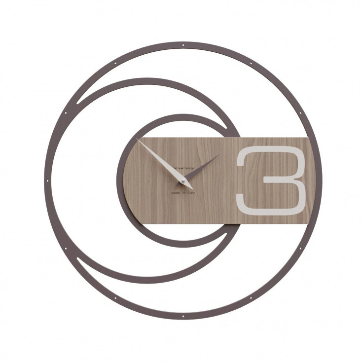 Orologio da parete in legno dallo stile moderno e minimalista