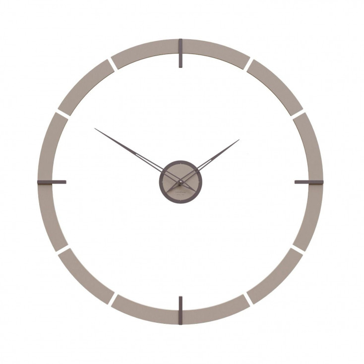 Orologio da parete rotondo in legno dal design moderno e minimalista