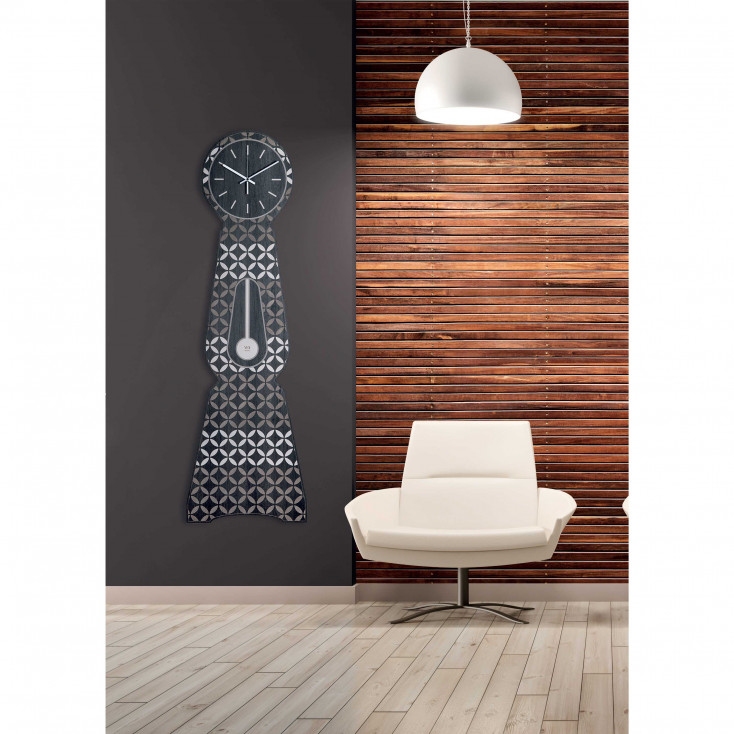 Orologio da parete di grandi dimensioni in legno per soggiorno "Moraklocka"