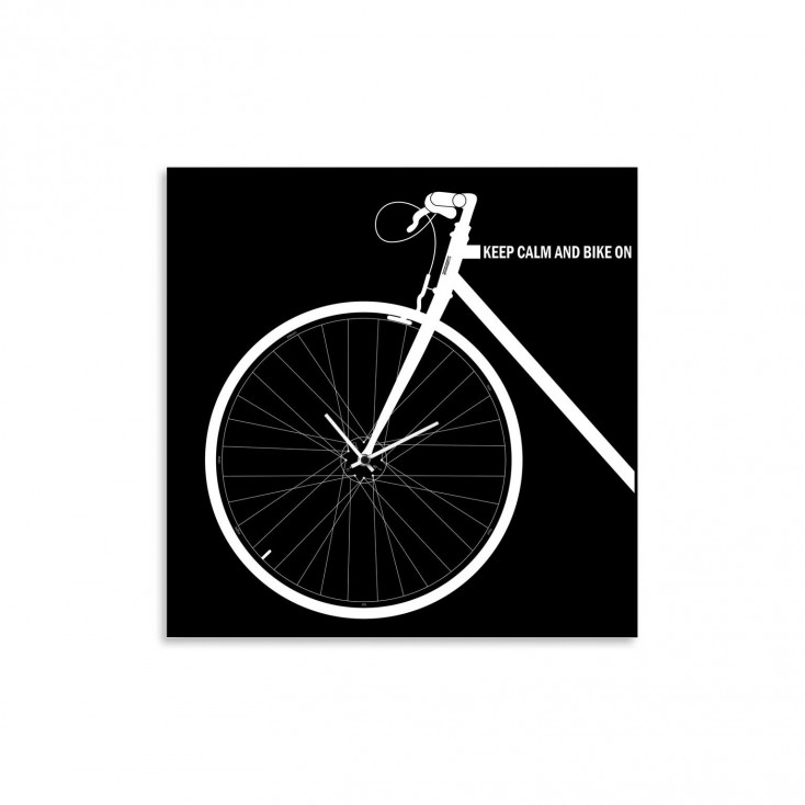 Orologio da parete in metallo con decorazione bicicletta in stile moderno "BIKE"