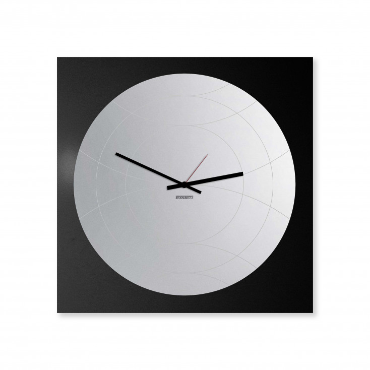 Orologio da parete specchiato stile moderno design italiano "SPECCHIO NARCISO"